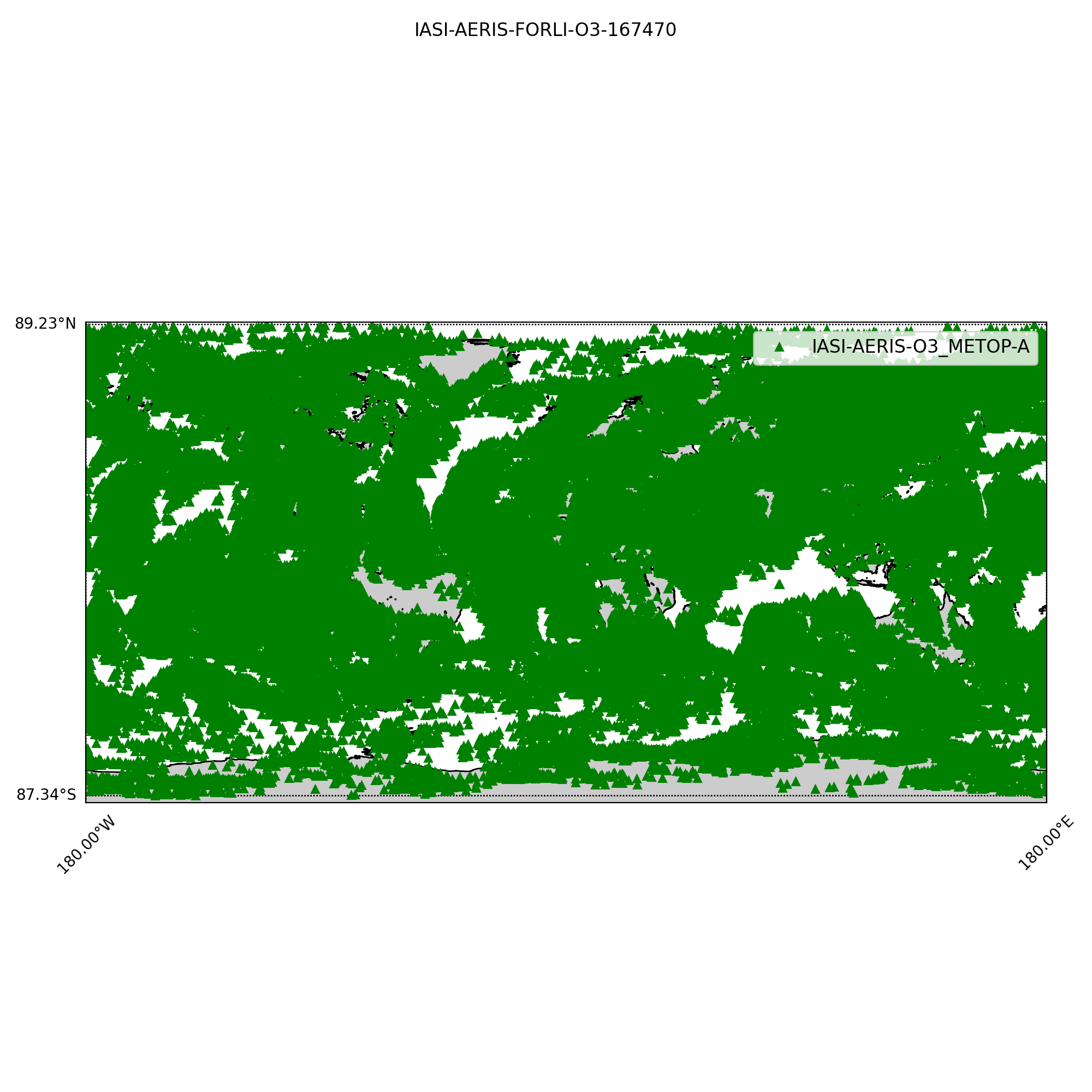 Map of all valid products of the IASI/AERIS legacy test file