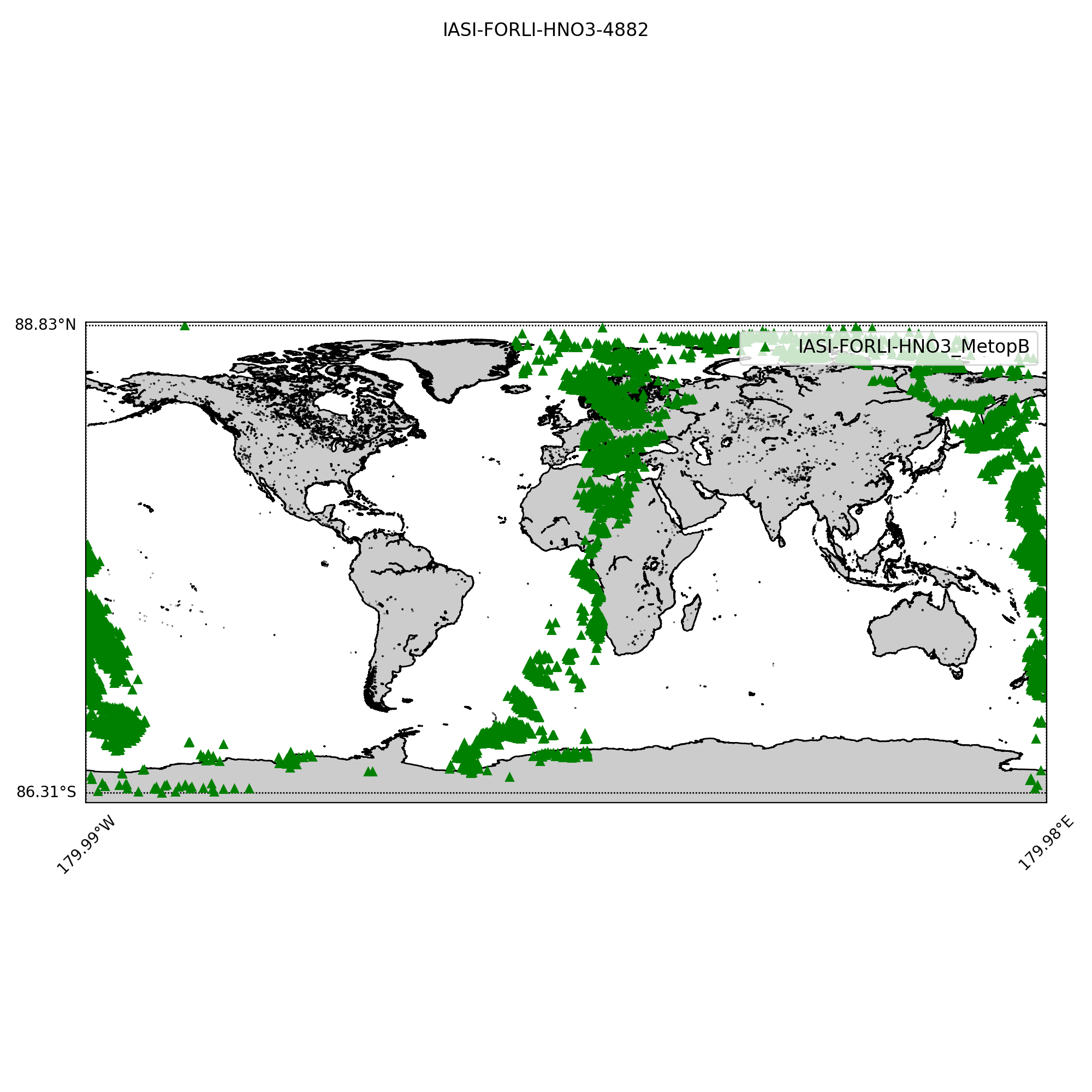 IASI/EUMETSAT HNO3 — orbit coverage map
