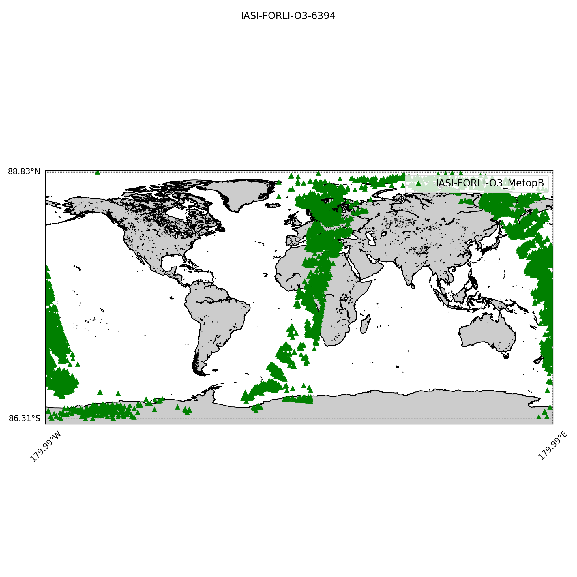 IASI/EUMETSAT O3 FORLI — orbit coverage map